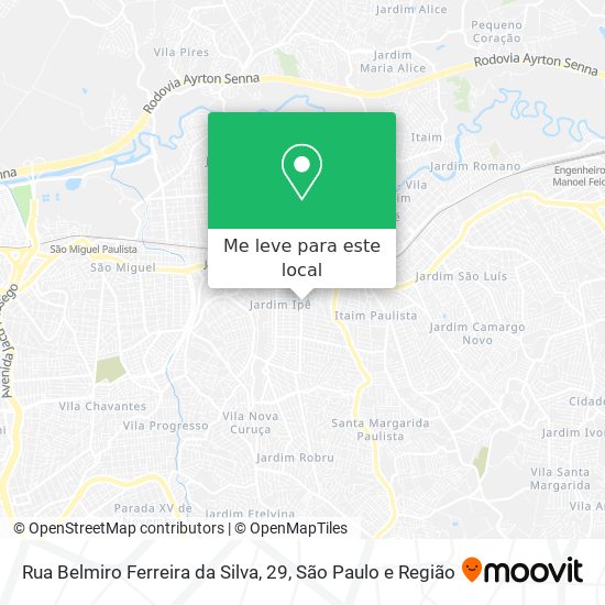 Rua Belmiro Ferreira da Silva, 29 mapa