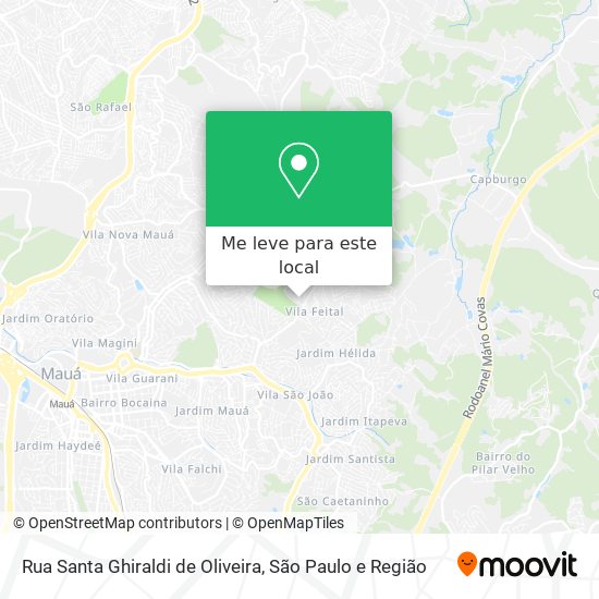 Rua Santa Ghiraldi de Oliveira mapa