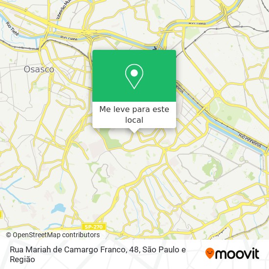 Rua Mariah de Camargo Franco, 48 mapa