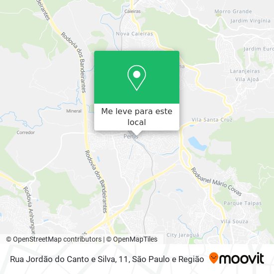 Rua Jordão do Canto e Silva, 11 mapa