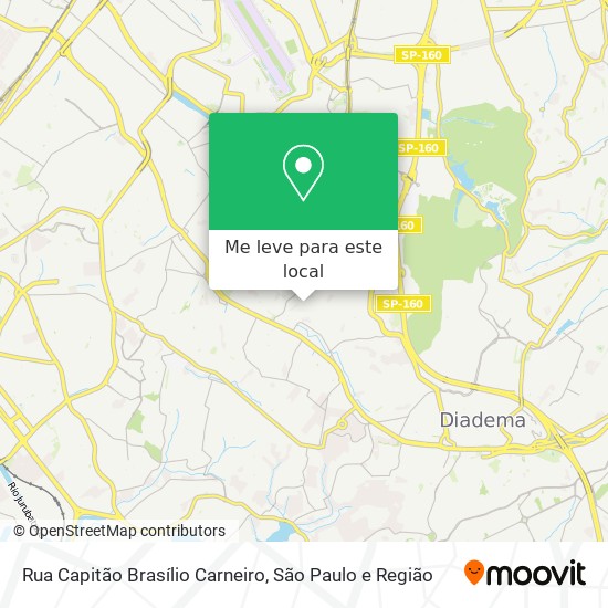 Rua Capitão Brasílio Carneiro mapa