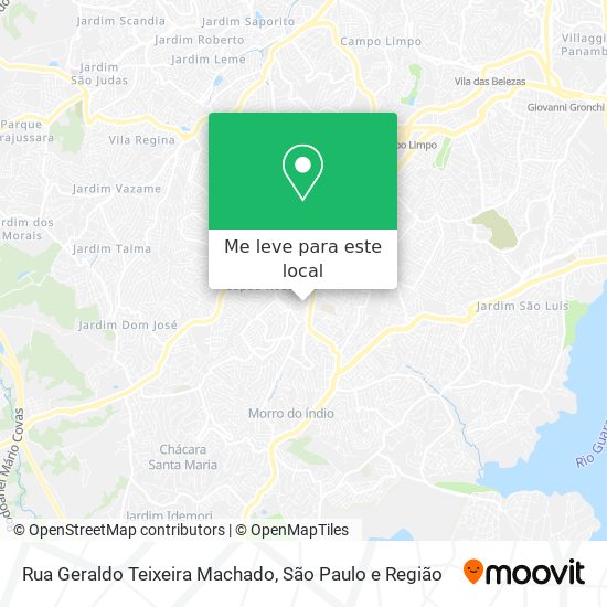 Rua Geraldo Teixeira Machado mapa