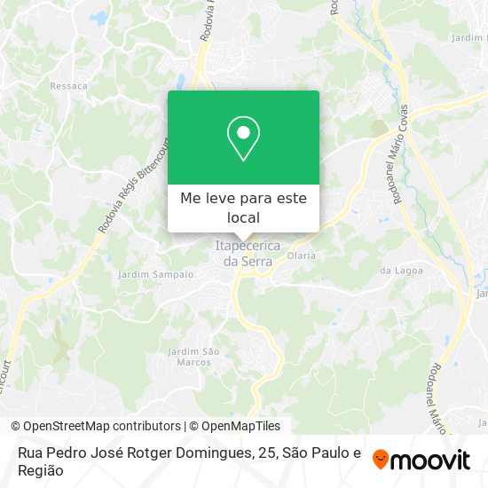 Rua Pedro José Rotger Domingues, 25 mapa