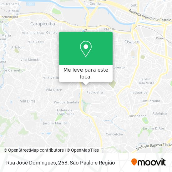 Rua José Domingues, 258 mapa