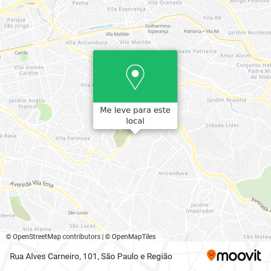 Rua Alves Carneiro, 101 mapa