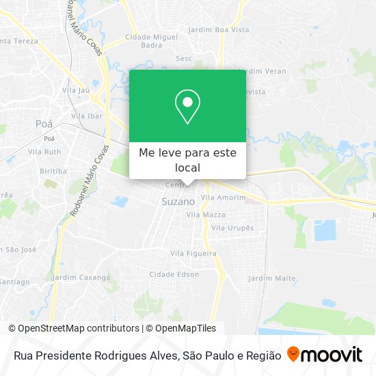 Rua Presidente Rodrigues Alves mapa