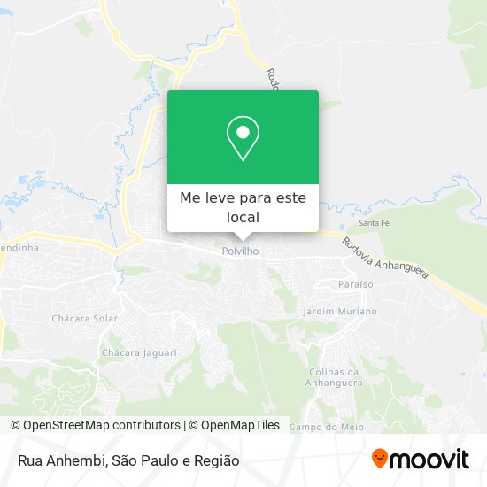Rua Anhembi mapa
