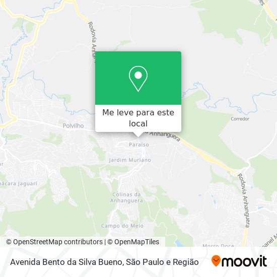 Avenida Bento da Silva Bueno mapa