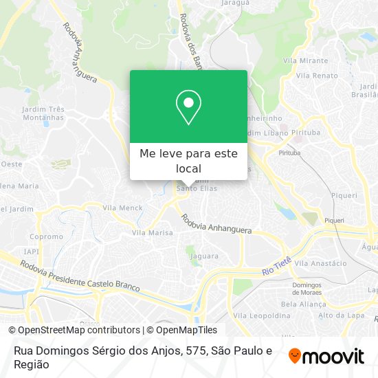 Rua Domingos Sérgio dos Anjos, 575 mapa