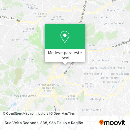 Rua Volta Redonda, 388 mapa