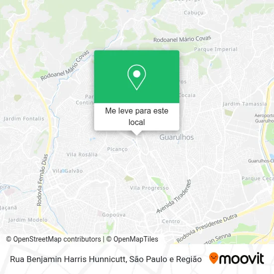 Rua Benjamin Harris Hunnicutt mapa