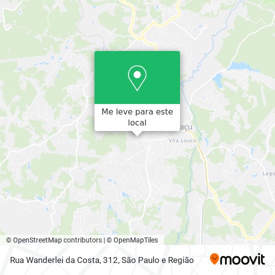Rua Wanderlei da Costa, 312 mapa