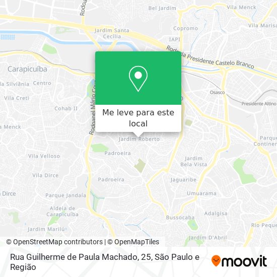 Rua Guilherme de Paula Machado, 25 mapa