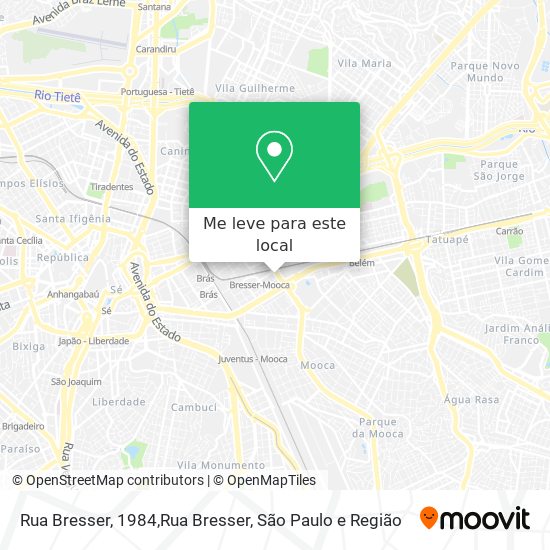 Rua Bresser, 1984,Rua Bresser mapa