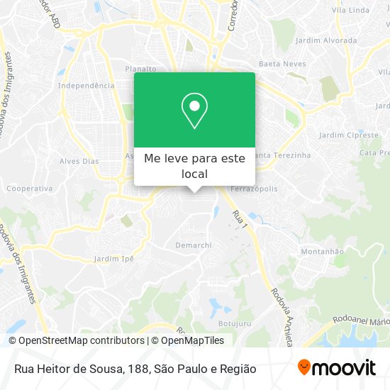 Rua Heitor de Sousa, 188 mapa