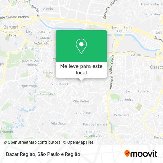 Bazar Regiao mapa