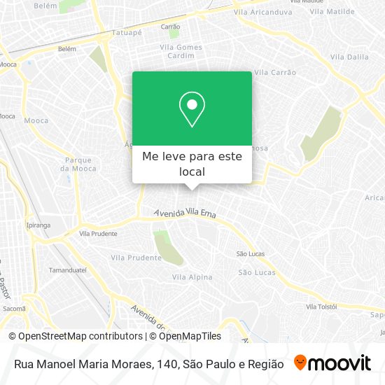 Rua Manoel Maria Moraes, 140 mapa