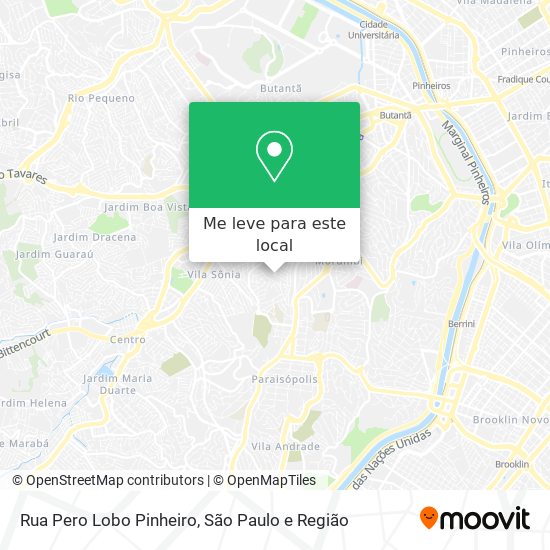 Rua Pero Lobo Pinheiro mapa