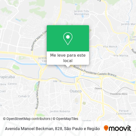 Avenida Manoel Beckman, 828 mapa