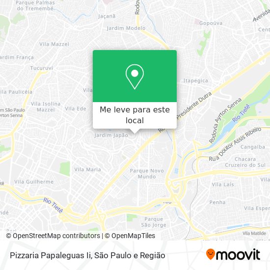 Pizzaria Papaleguas Ii mapa