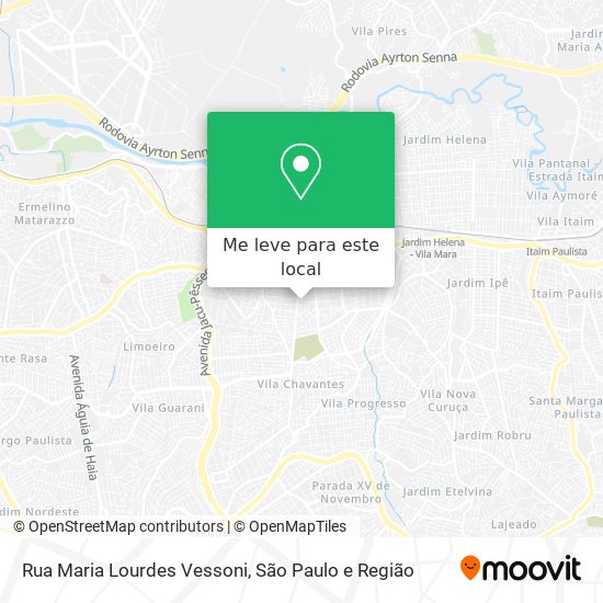 Rua Maria Lourdes Vessoni mapa