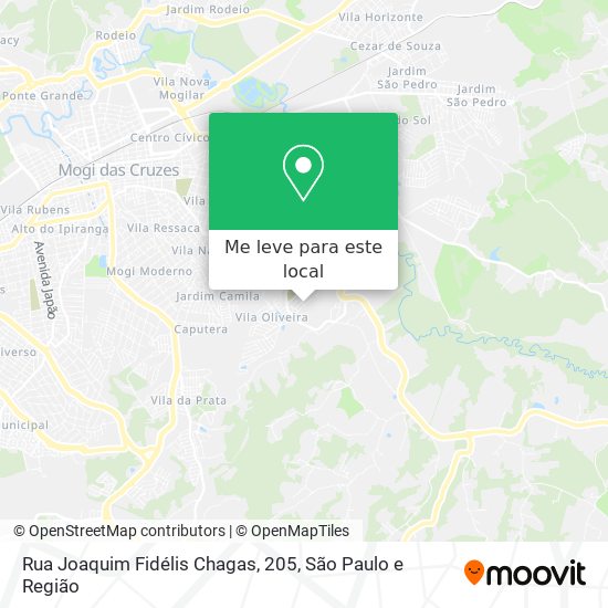 Rua Joaquim Fidélis Chagas, 205 mapa