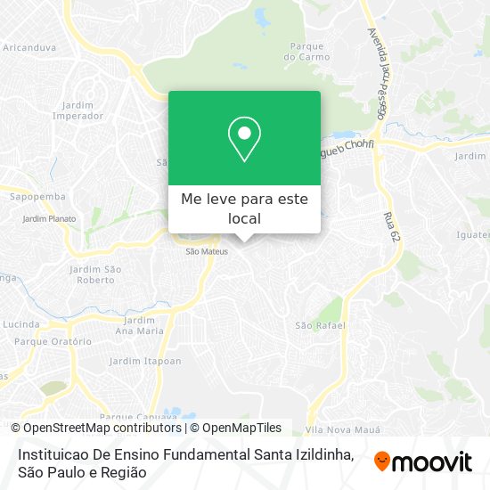 Instituicao De Ensino Fundamental Santa Izildinha mapa