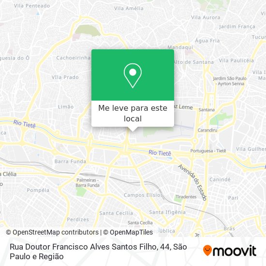 Rua Doutor Francisco Alves Santos Filho, 44 mapa