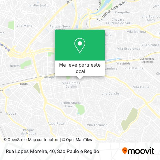 Rua Lopes Moreira, 40 mapa