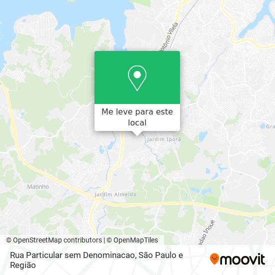 Rua Particular sem Denominacao mapa