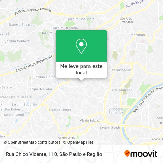 Rua Chico Vicente, 110 mapa