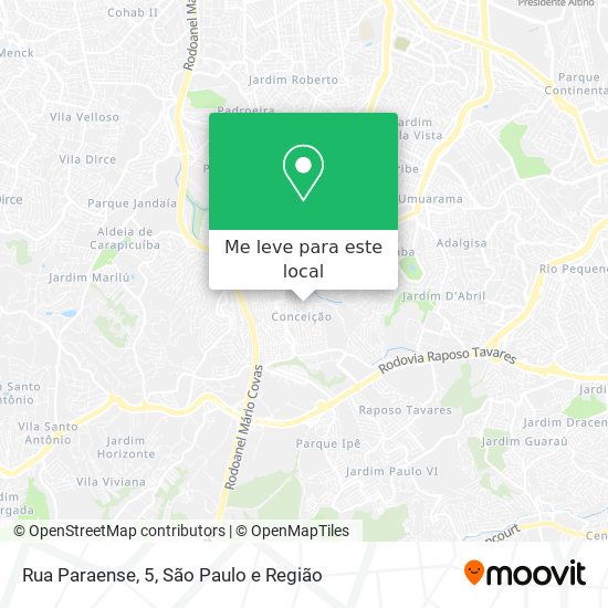 Rua Paraense, 5 mapa