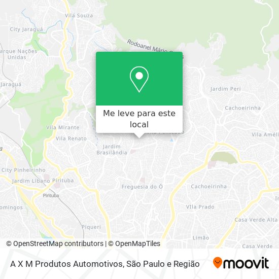 A X M Produtos Automotivos mapa