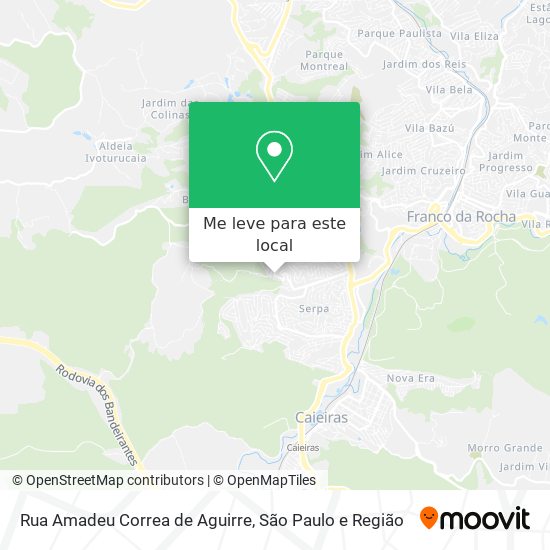 Rua Amadeu Correa de Aguirre mapa