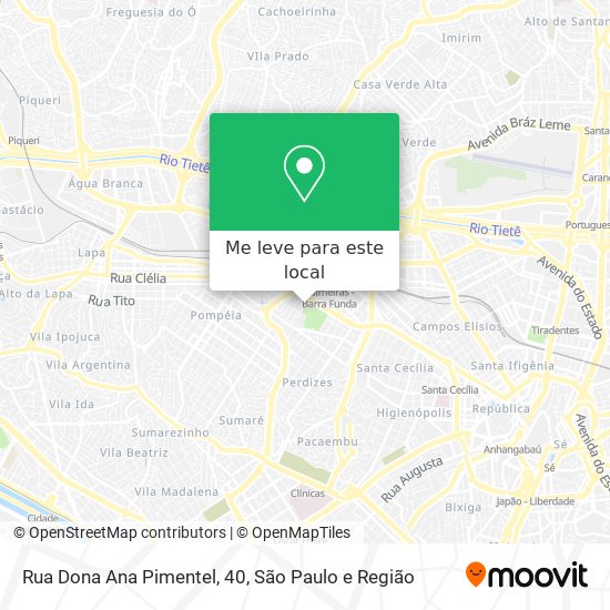 Rua Dona Ana Pimentel, 40 mapa