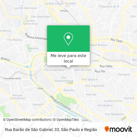 Rua Barão de São Gabriel, 33 mapa