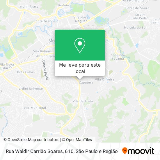 Rua Waldir Carrião Soares, 610 mapa