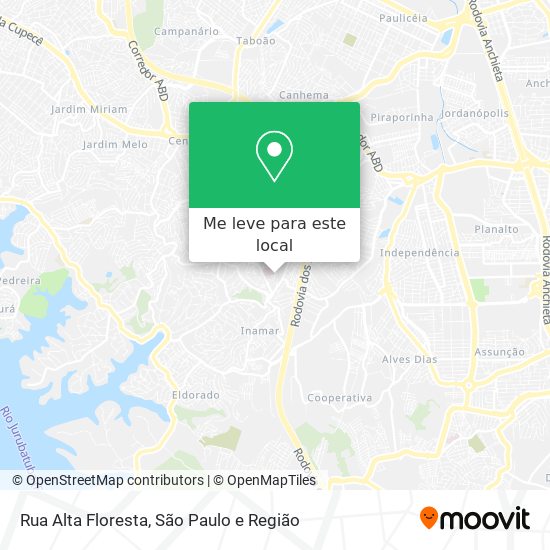 Rua Alta Floresta mapa