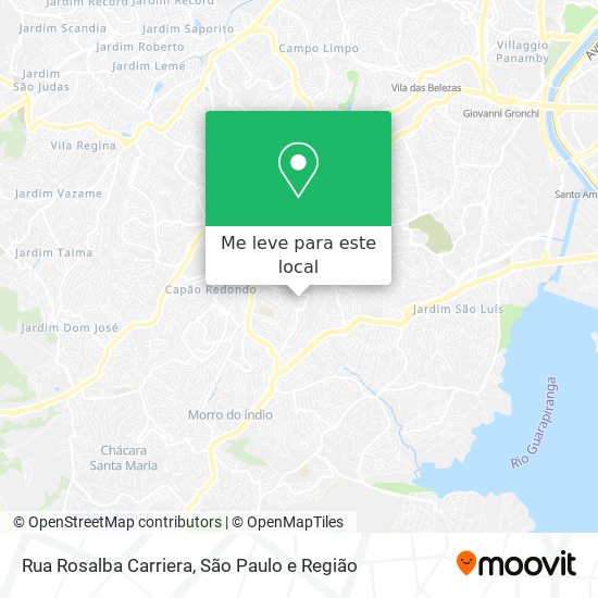 Rua Rosalba Carriera mapa