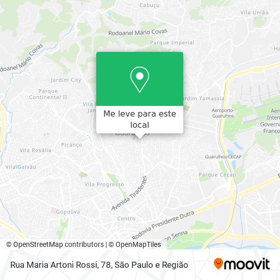 Rua Maria Artoni Rossi, 78 mapa