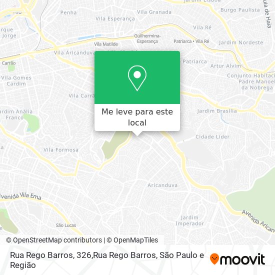 Rua Rego Barros, 326,Rua Rego Barros mapa