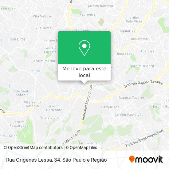 Rua Origenes Lessa, 34 mapa