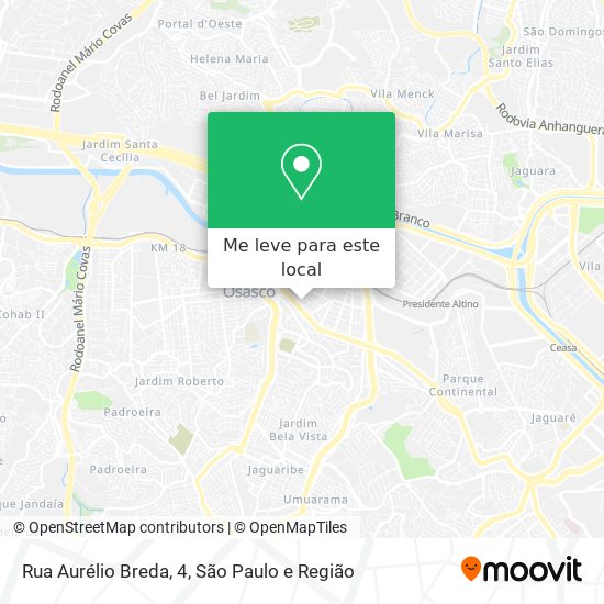 Rua Aurélio Breda, 4 mapa