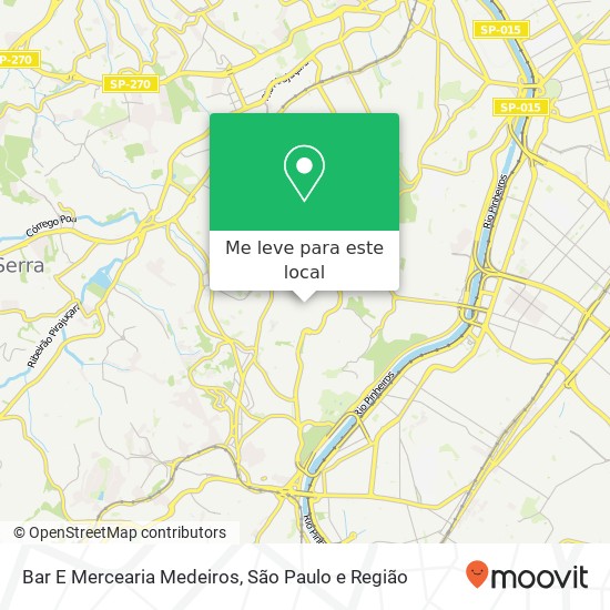 Bar E Mercearia Medeiros, Rua da Independência, 128 Vila Andrade São Paulo-SP 05664-015 mapa