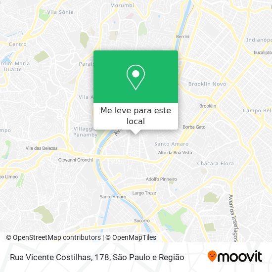 Rua Vicente Costilhas, 178 mapa