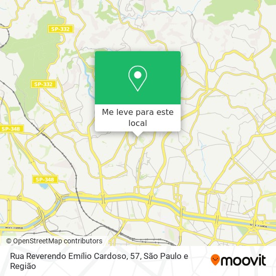 Rua Reverendo Emílio Cardoso, 57 mapa