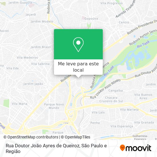 Rua Doutor João Ayres de Queiroz mapa