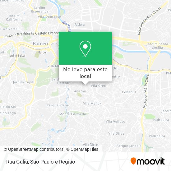 Rua Gália mapa