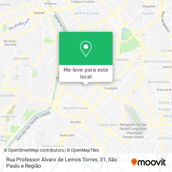 Rua Professor Álvaro de Lemos Torres, 31 mapa