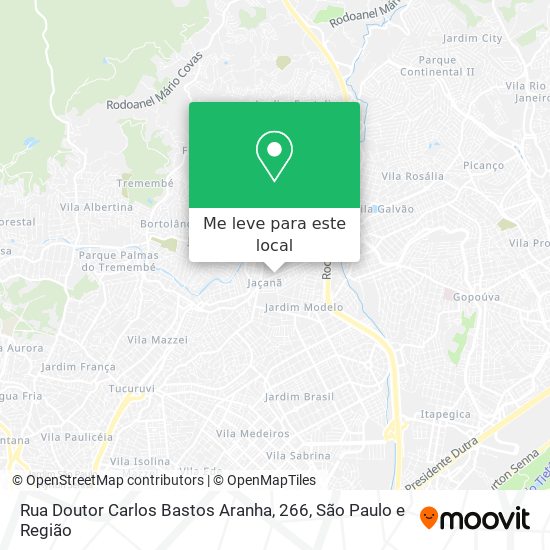 Rua Doutor Carlos Bastos Aranha, 266 mapa